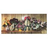 Faux Flower Decoration Lot