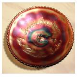 Carnival Glass Dish 6" Round