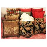 Seven Pairs of Throw Pillows