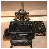 Cast Iron Miniature Stove 10" x 10" x 5"