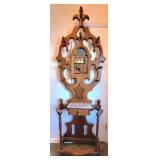 Hall Tree w/ Marble top stand