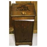 Wood Trash Container 25.5 x 14.5 x 12.5"