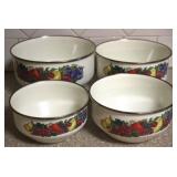 4pc Metal Mixing Bowls