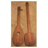 2 pc Wood Wall Hangings