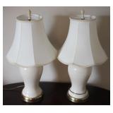 Pair Lamps 25.5 Tall