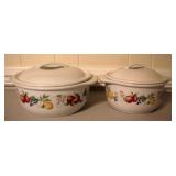 Corelle Dishes w/Lids Set of 2