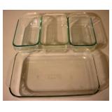 4pc Pyrex Glass Dishes
