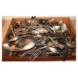Tray Lot Assorted Silverware