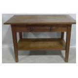 Mission one drawer library table