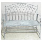 Metal garden bench, 37 x 45 x 20