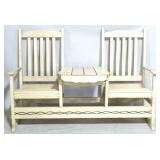 Amish made outdoor double bench