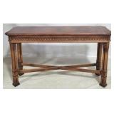 Lane carved sofa table