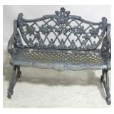Cast iron garden bench