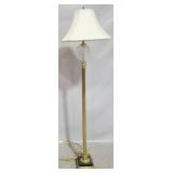 Waterford Crystal & Brass Floor Lamp