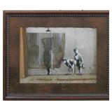 PEEPING BOYS GICLEE BY GRAFFITI ARTIST BANKSY