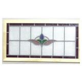 Stained glass window, 32 x 17