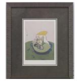 LYING FIGURE SIGNED 77/100 BY FRANCIS BACON