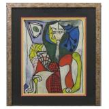 WOMAN SEATED IN ARMCHAIR GICLEE BY PABLO PICASSO