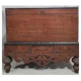 Unusual base lift top blanket chest