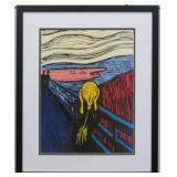 THE SCREAM GICLEE BY ANDY WARHOL