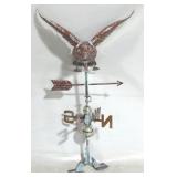 Copper duck weathervane, 39 x 24