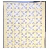 Handmade Vintage Quilt - 64.5 x 73