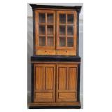 Indo-Portuguese satinwood ebony bookcase