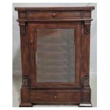 Lighted curio stand, 43 x 31 x 19