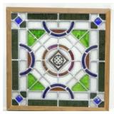 Stained glass window, 25 x 25