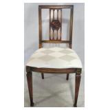 Adams decorated vintage side chair