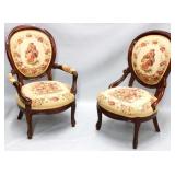 Matched pair Carlton McClendon chairs