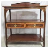 English bellflower inlaid 3 tier server