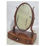 English oval shaving mirror w/ drawers