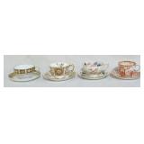 4 Royal Crown Derby cup & saucers
