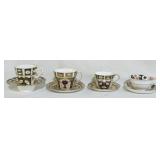 4 Royal Crown Derby cup & saucers