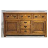 English sideboard with inlaid escutcheons