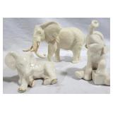 3 Lenox elephant figurines