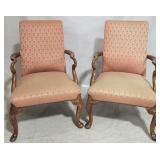 Pair English lolling chairs