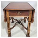 Lane drop leaf table with drawer
