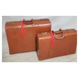 Vintage pair of luggage