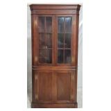 Craftique double door top corner cabinet