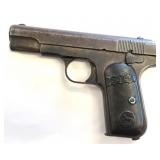 Colt Hammerless Pistol w/holster