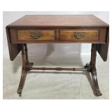 English drop side window table