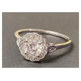 Platinum Diamond Ring, size 7