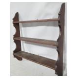 Victorian 3 shelf plate rack