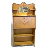 Oak Larkin desk with mirror gallery