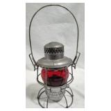 Norfolk & Western red globe train lantern