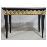 Chelsea House gilt accented ebonized table