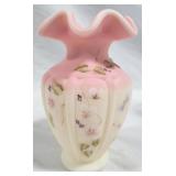 Fenton Burmese 7" vase