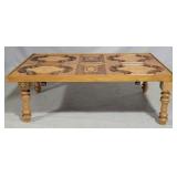 Very heavy carved coffee table